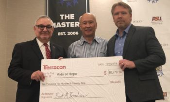 Terracon’s golf tournament raises $10,000 for Valley youth empowering group Kids at Hope   