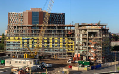 Mortenson celebrates construction progress with 1st “Topping Out” in Novus Innovation Corridor