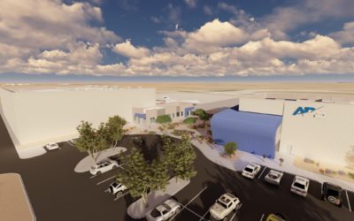 Caliente Construction breaks ground on $9M office/hangar building at PHX-Mesa Gateway   