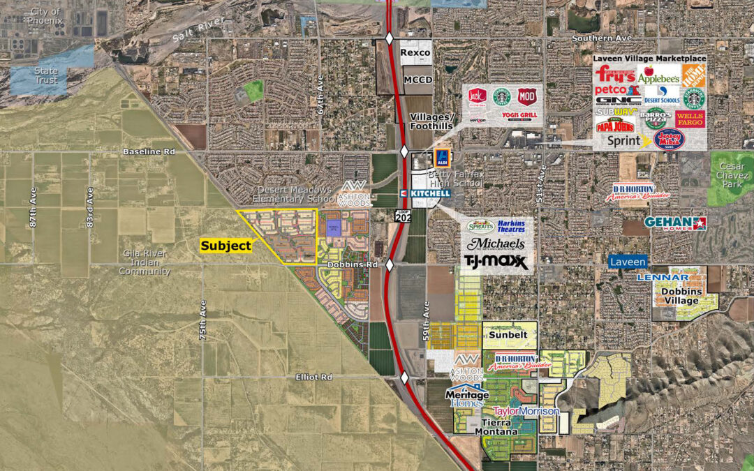 Land Advisors Organization’s Phoenix Homebuilder Team closes 1st phase of 611-lot McClellan Ranch master-planned community to Pulte Homes, Meritage Homes for $9.4M