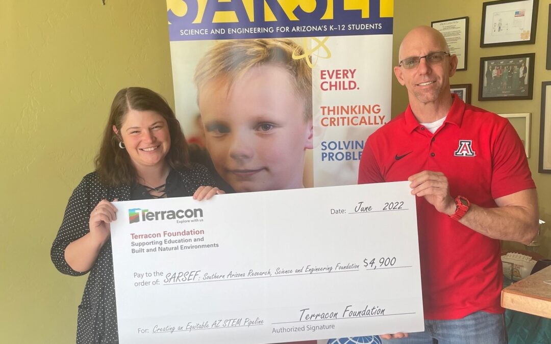 Terracon Foundation awards $4,900 community grant to Southern Arizona Research, Science & Engineering Foundation (SARSEF)