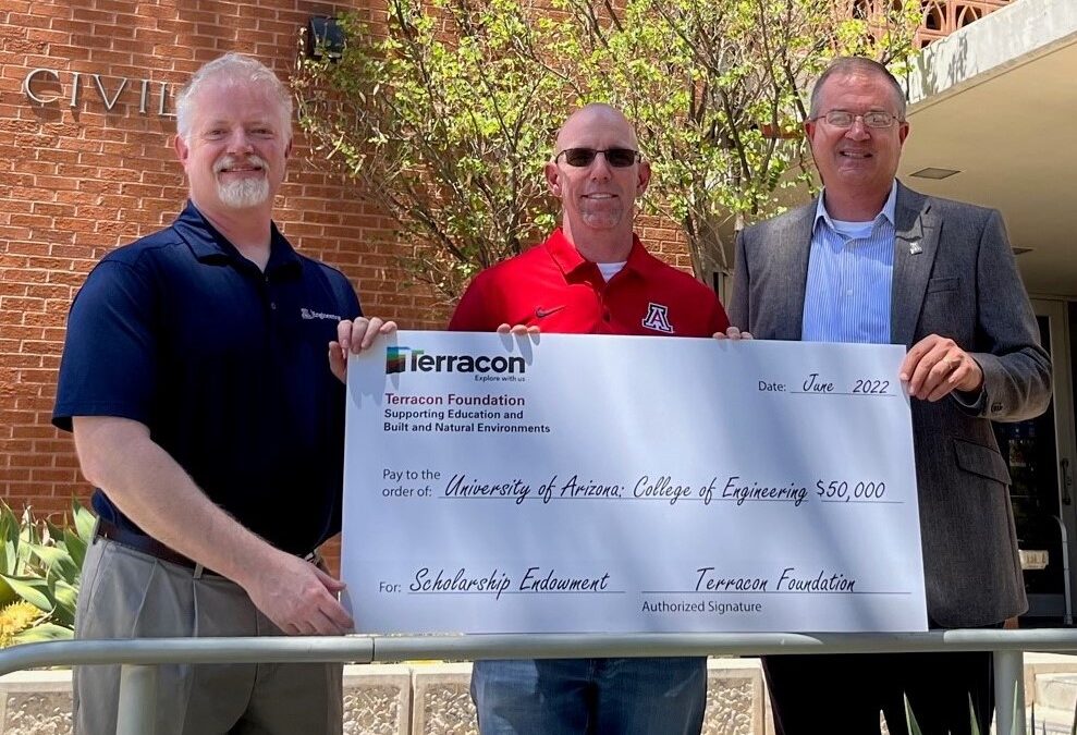 Terracon Foundation awards $50K endowment grant to UArizona College of Engineering