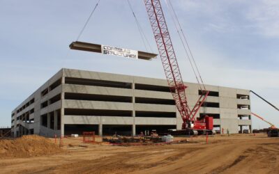 Coreslab Structures AZ celebrates topping out at Desert Diamond West Casino parking garage